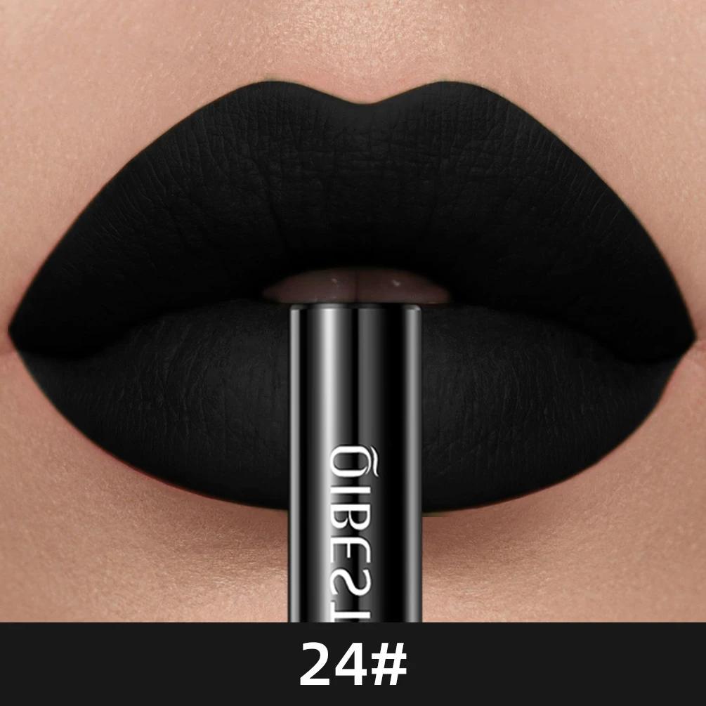 Barra de labios líquida mate de terciopelo para mujer, no reseca, a prueba de agua y de larga duración