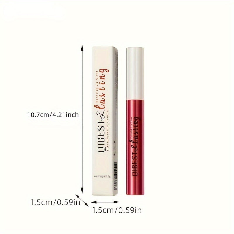 Barra de labios líquida mate de terciopelo para mujer, no reseca, a prueba de agua y de larga duración