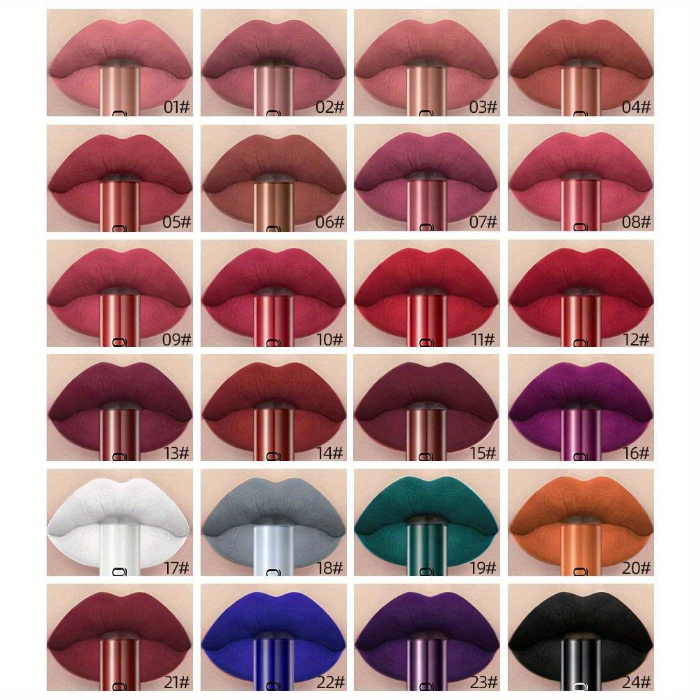 Velvet Matte Liquid Lipstick for Women Non-Drying Waterproof Long-Lasting