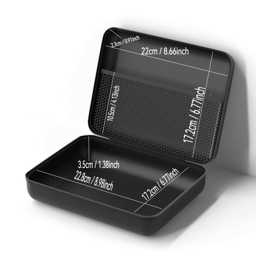 Avtomobil changyutgichi uchun portativ qattiq qopqoqli saqlash qutisi, aksessuarlarni tartibga solish va olib yurish uchun ideal.