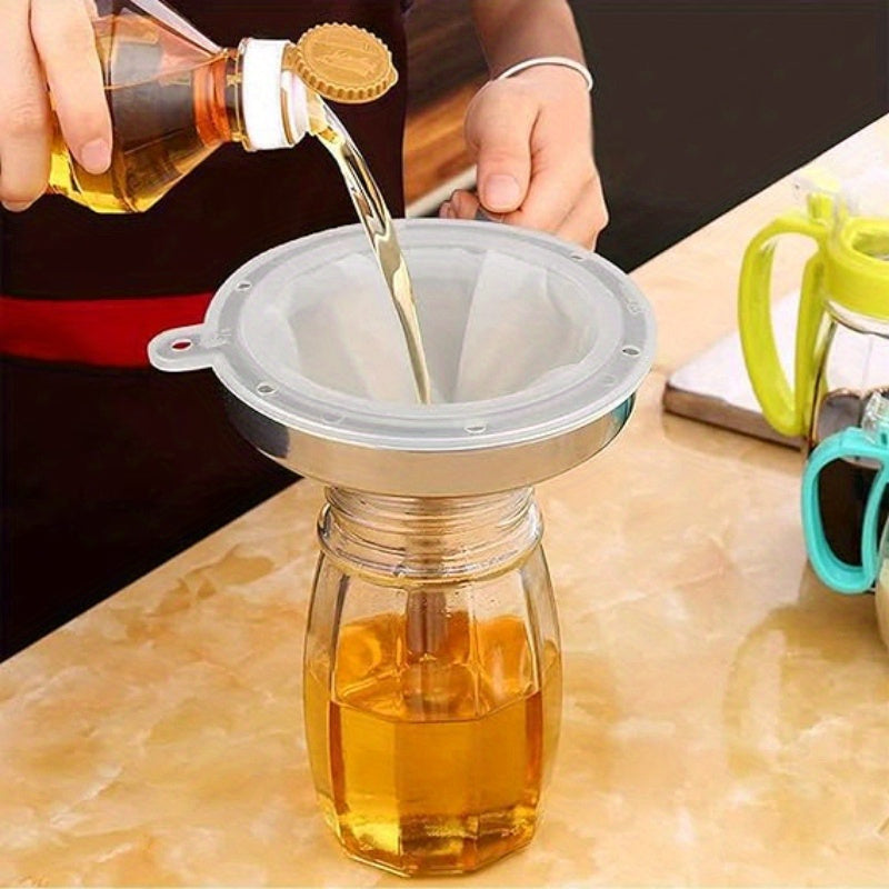 Ultra-Thin Nylon Colanders and Wine Strainers Set of 2 for Juicing and Straining