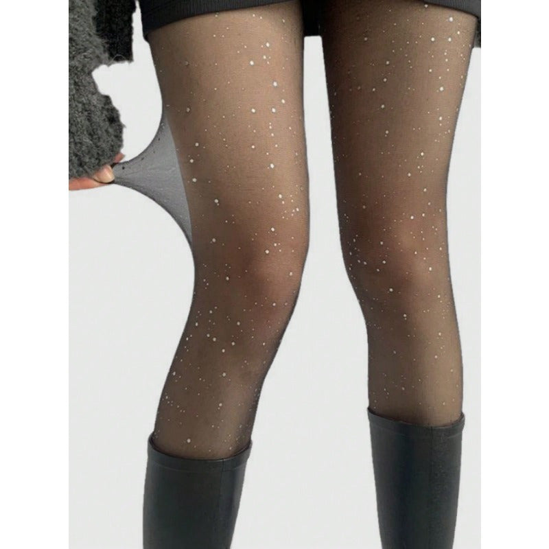 Galaxy Pattern Sheer Tights Elastic Breathable Hosiery for Women