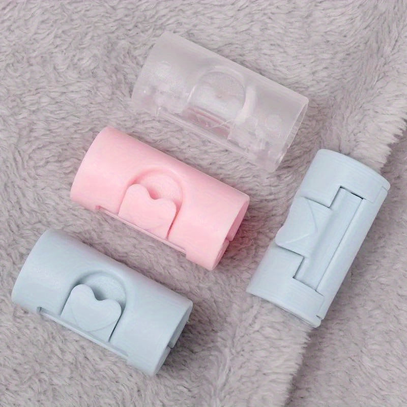 Set of 4 Non-Slip Plastic Bed Sheet Clips for Quilts, Blankets, Curtains