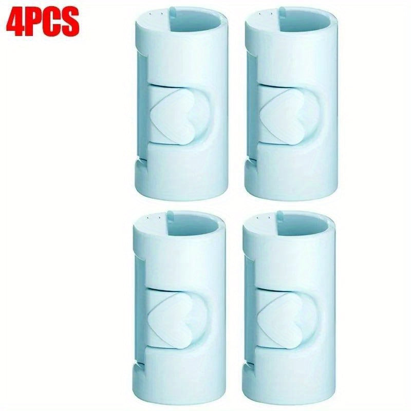 Set of 4 Non-Slip Plastic Bed Sheet Clips for Quilts, Blankets, Curtains