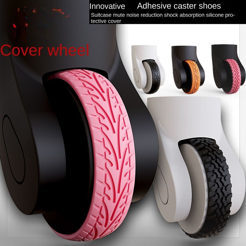 Protectores de ruedas de equipaje de silicona impermeables, duraderos y a prueba de polvo