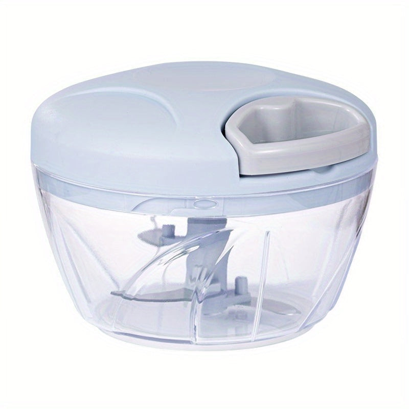 Manual Meat Grinder and Vegetable Chopper with 900ML Capacity, No Electricity Needed