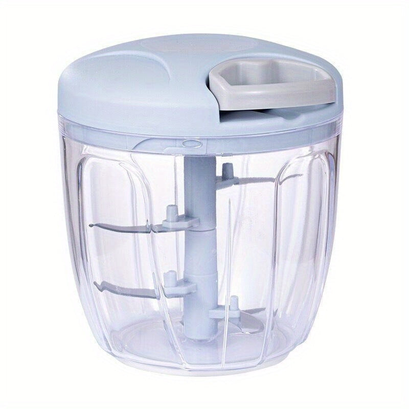Manual Meat Grinder and Vegetable Chopper with 900ML Capacity, No Electricity Needed