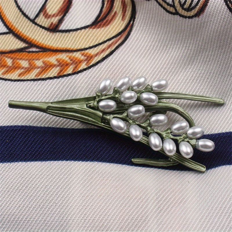 Rhinestone Plant Brooch for Women Jewelry Accessories for Apparel Purses Hats