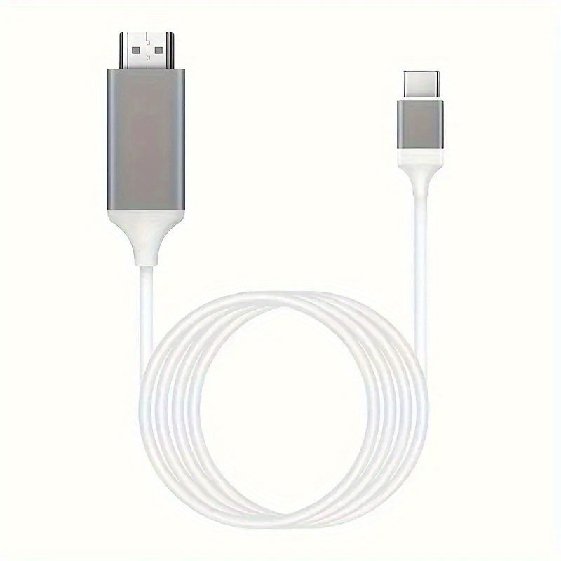 2m High-Definition USB-C to HDMI Adapter Cable for Laptop Mobile Phone Tablet