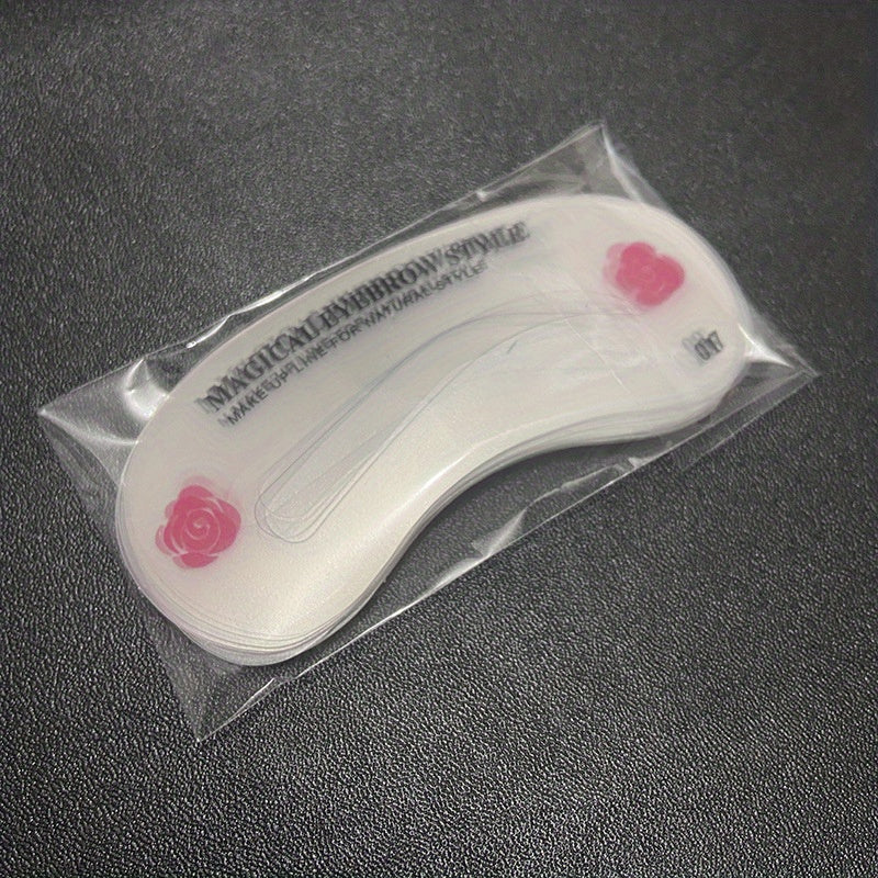 Набор многоразовых трафаретов для бровей на 24 шт. с инструментами для моделирования для начинающих