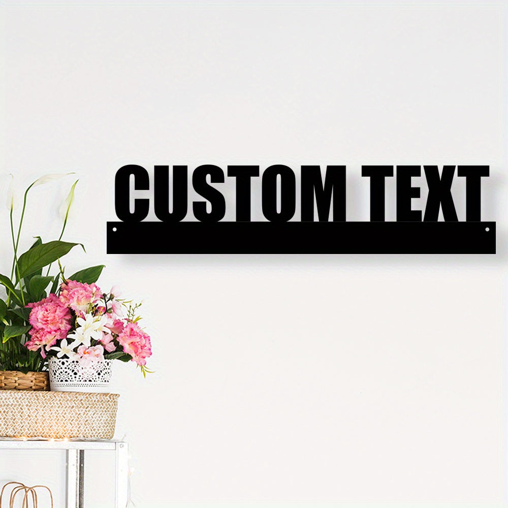 Handcrafted Custom Iron Name Wall Art Metal Decor for Home Office Porch