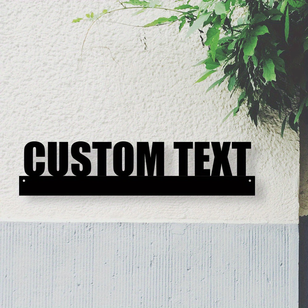 Handcrafted Custom Iron Name Wall Art Metal Decor for Home Office Porch