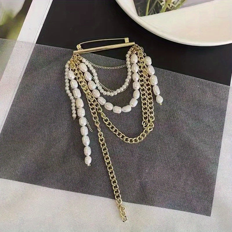 Women's Pearl Brooches Pins Elegant Fashion Accessories for Parties and Events
