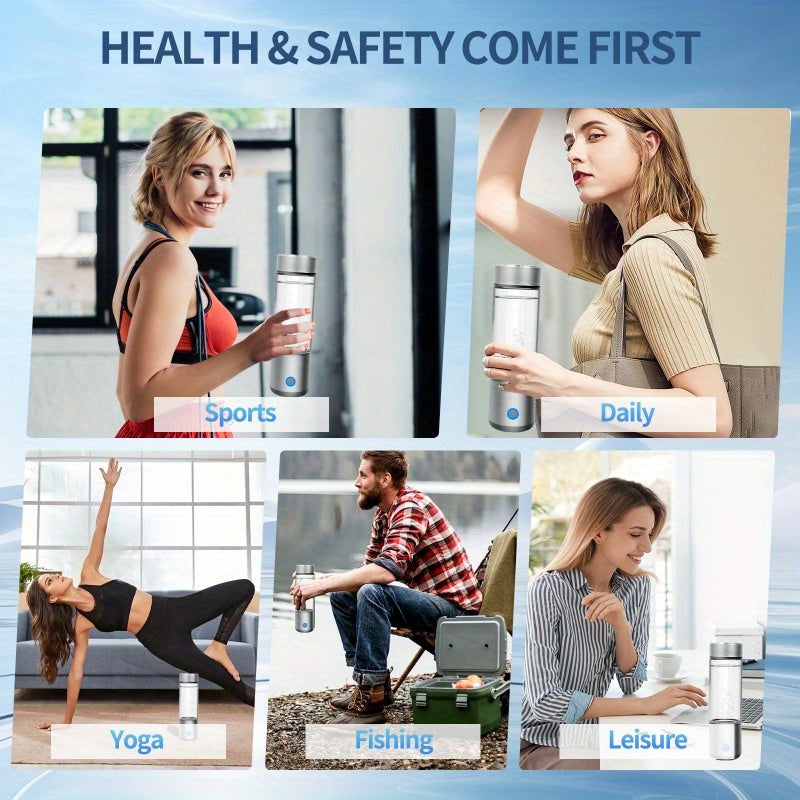 Portable Hydrogen Water Cup for Beauty and Health Rechargeable USB Charging
