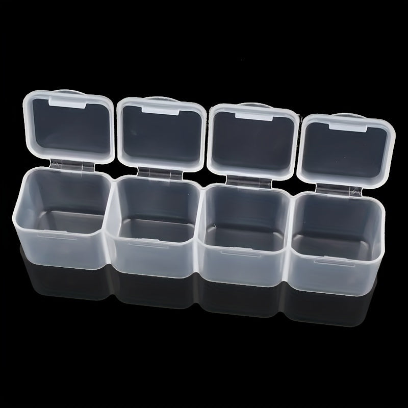 Clear Plastic Storage Organizer Box with 28 Compartments for Jewelry Beads and Small Items