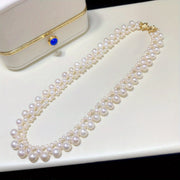 Freshwater Pearl Layered Necklace for Women Elegant Jewelry for Weddings Birthdays Valentine’s Day