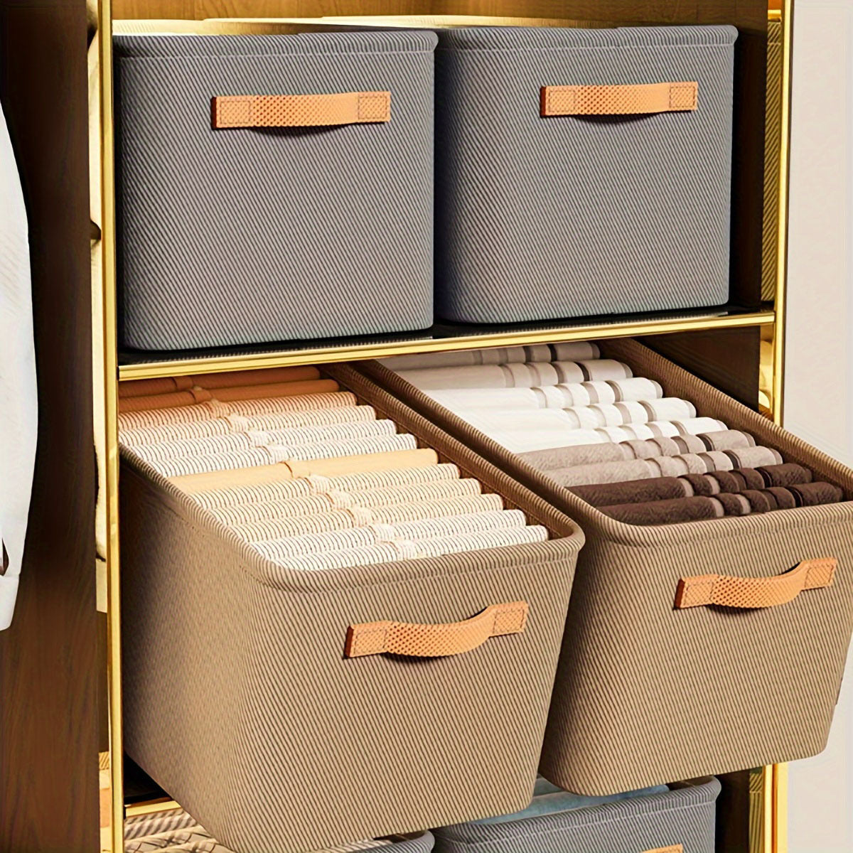 Foldable Drawer Organizer for Jeans and T-Shirts Closet Storage Under-Bed Non-Waterproof