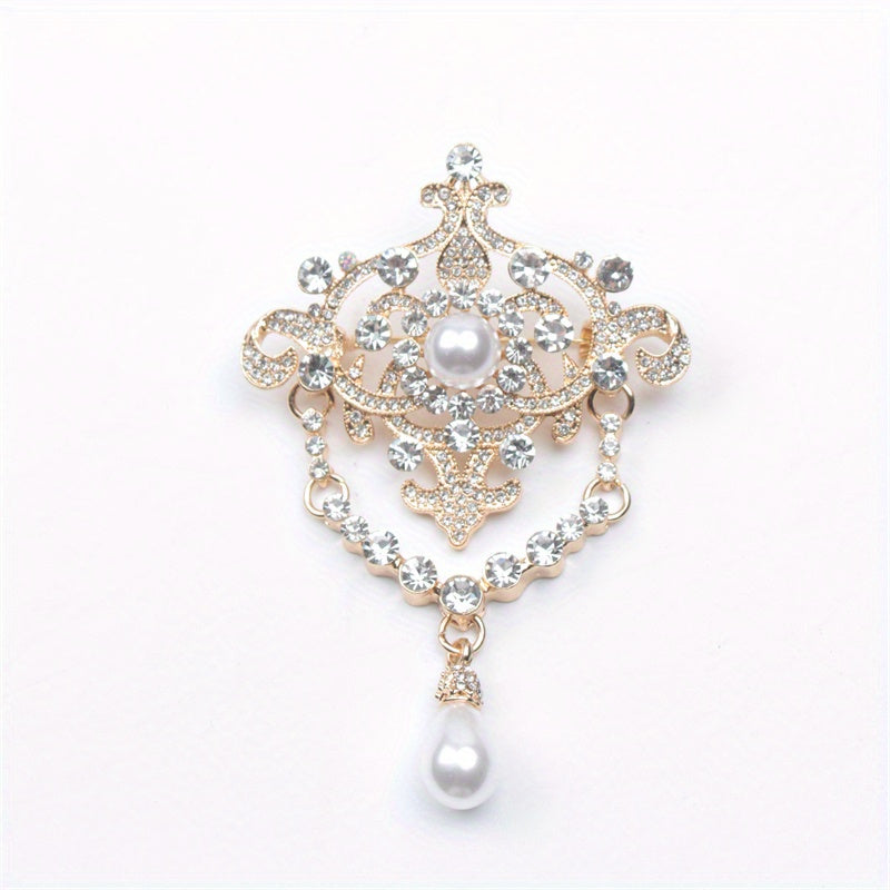 Опулентная брошь с кисточкой из страз: Изысканные аксессуары нового века для женщин - Идеальный подарок для знаковых событий