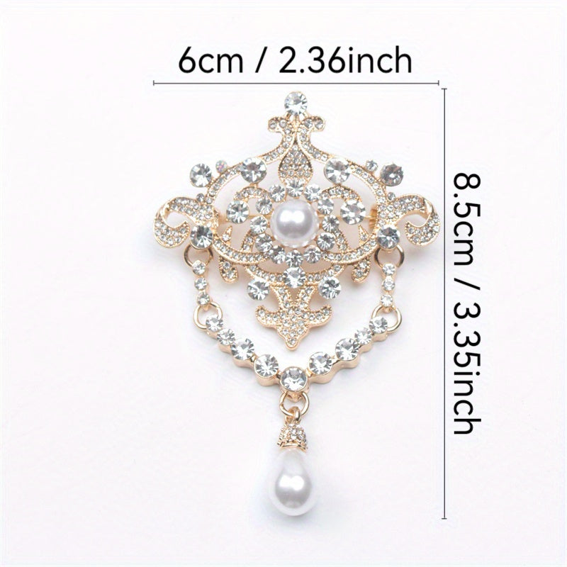 Опулентная брошь с кисточкой из страз: Изысканные аксессуары нового века для женщин - Идеальный подарок для знаковых событий