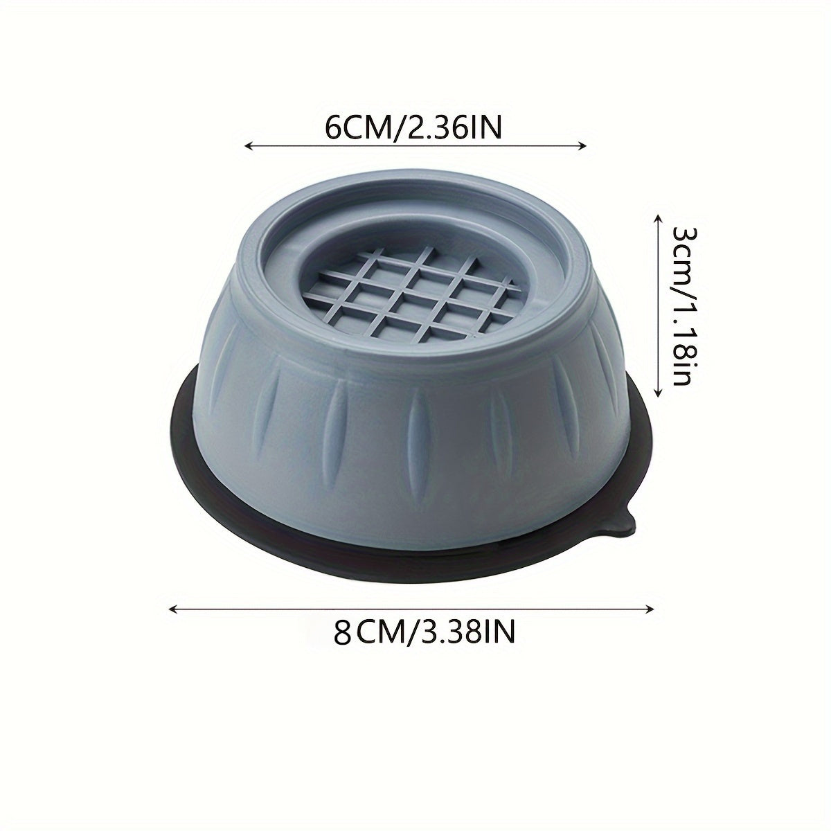 4PCS Anti-Vibration Washing Machine Pads Non-Slip Shock Absorbing Noise Reducing Mats