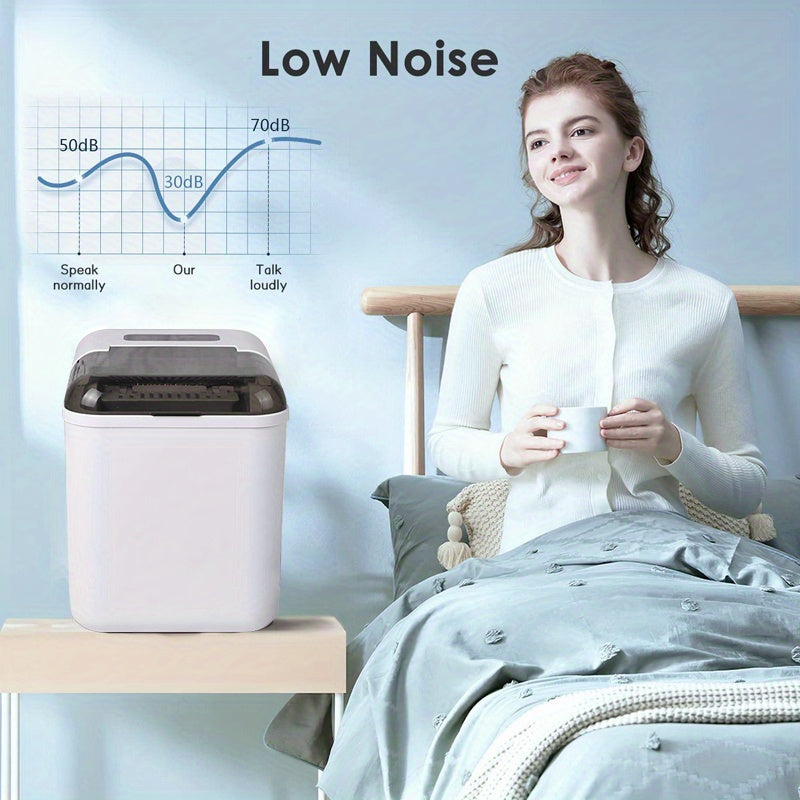 Настольный ледогенератор с автоматической очисткой, портативный, с 2 размерами льда для кухни и бара