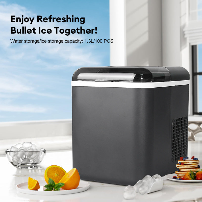 Настольный ледогенератор с автоматической очисткой, портативный, с 2 размерами льда для кухни и бара