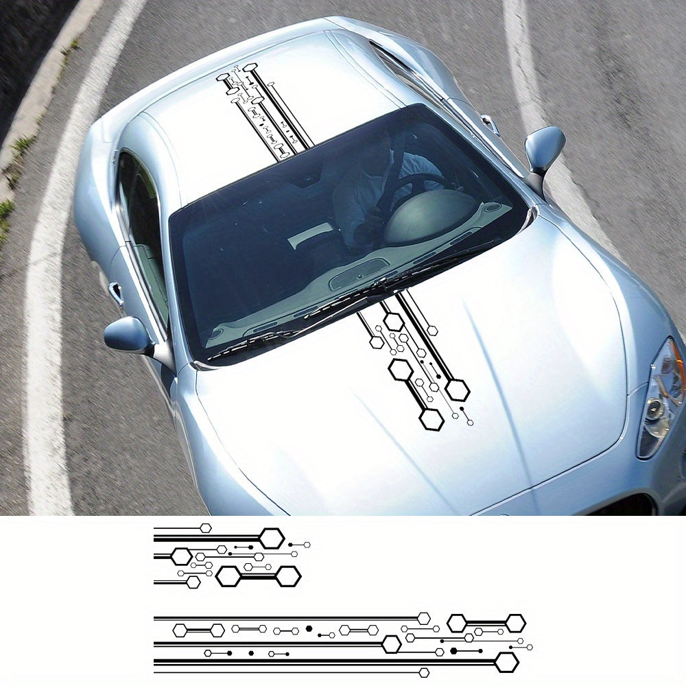 Car Hood Roof Stickers Racing Graphics Universal Decoration