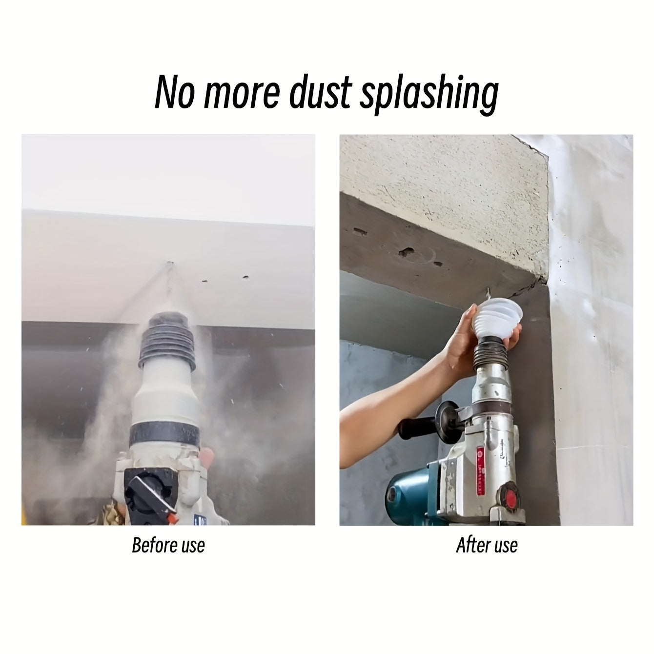 Cordless Hammer Drill Dust Collector Cover 3-Pack Plastic Dust Guard for Wall Drilling