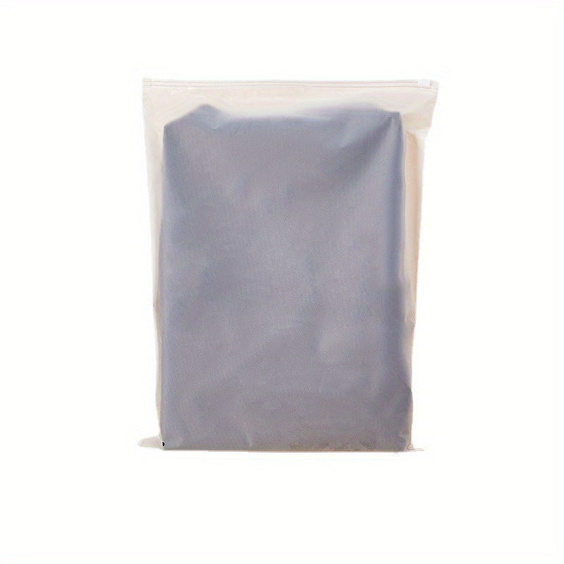 Zippered Plastic Storage Bags for Clothing Frosted Transparent Self-Sealing Pouches Multiple Sizes 10-50pcs