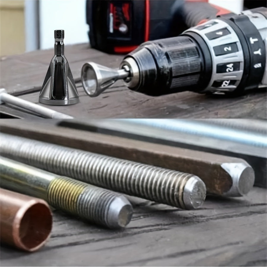 Metal Chamfering Tool for Electric Drills Deburring and Angle Trimming