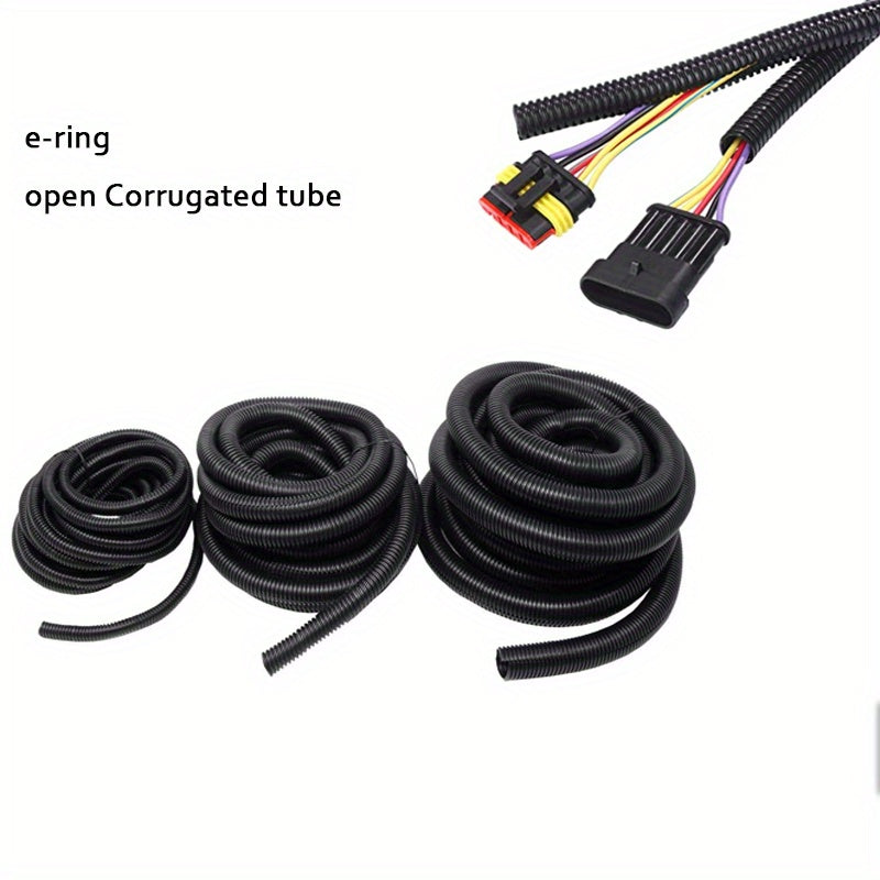 3m Black Polyethylene Wire Loom Conduit Split Tubing for Automotive Use