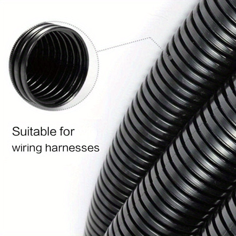 3m Black Polyethylene Wire Loom Conduit Split Tubing for Automotive Use