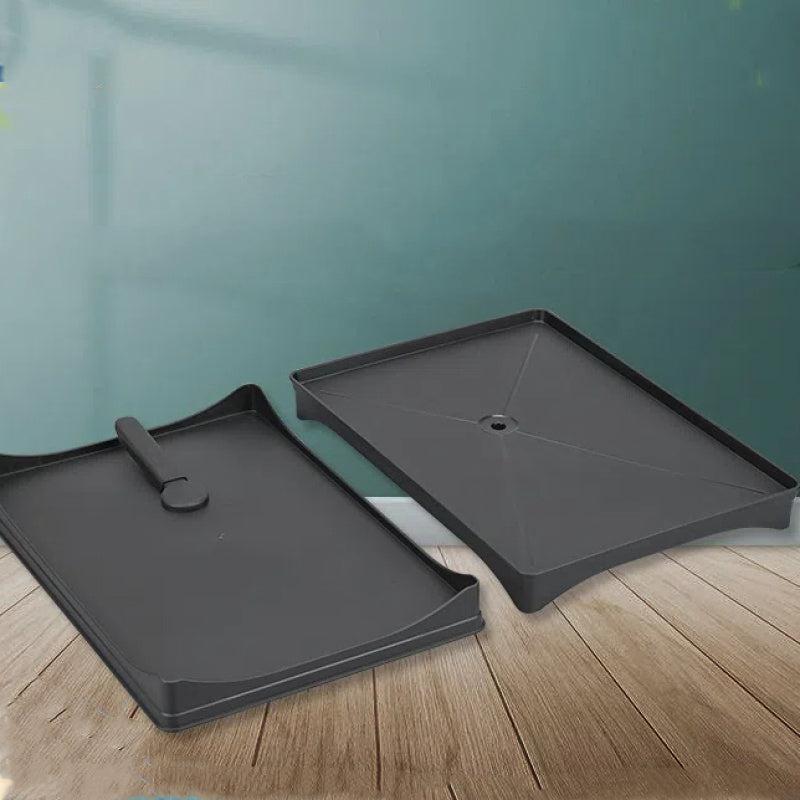 Black Plastic Kitchen Tray with Drainage System for Sink and Dish Rack
