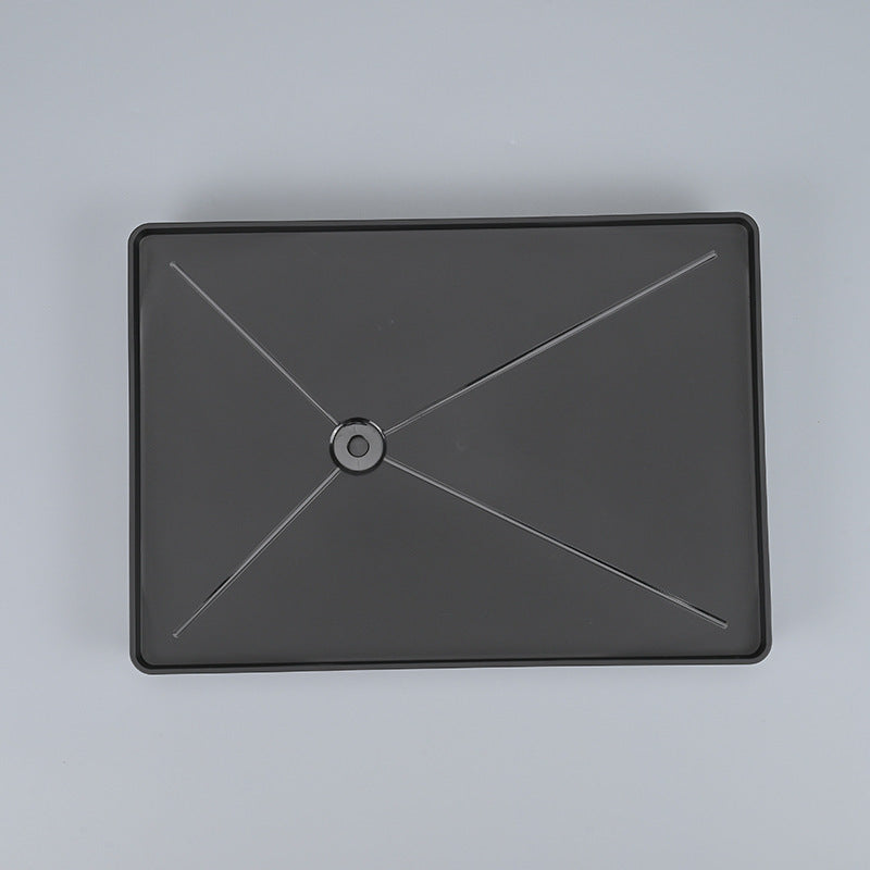 Black Plastic Kitchen Tray with Drainage System for Sink and Dish Rack