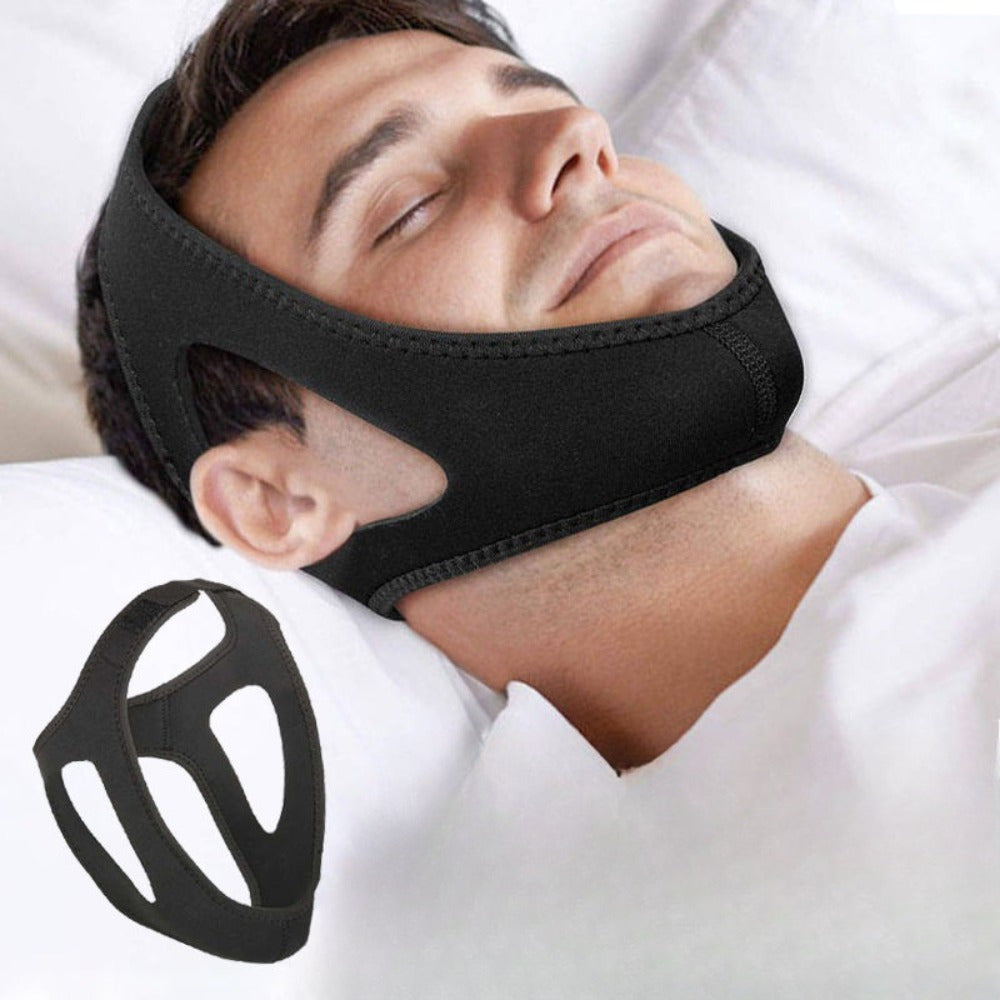 Adjustable Anti-Snoring Chin Strap for Mouth Breathing and Sleep Talking