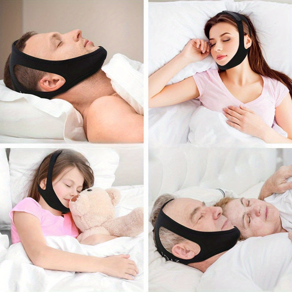 Adjustable Anti-Snoring Chin Strap for Mouth Breathing and Sleep Talking