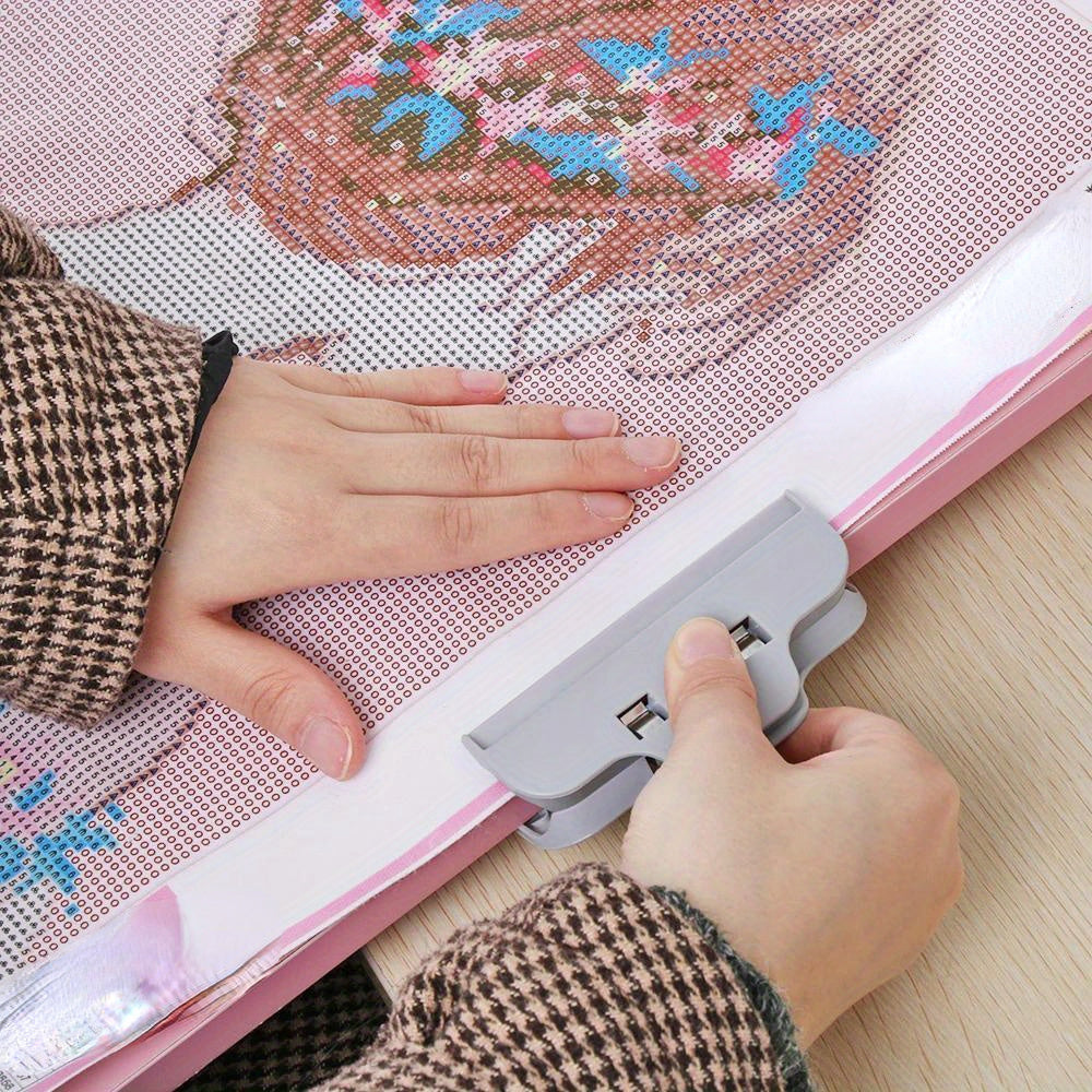 6 Pieces DIY Diamond Painting and Craft Clips for Cross-Stitch Embroidery and Food Storage