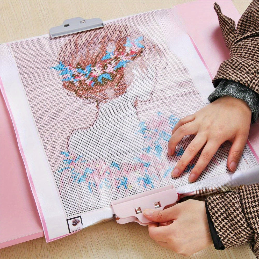 6 Pieces DIY Diamond Painting and Craft Clips for Cross-Stitch Embroidery and Food Storage