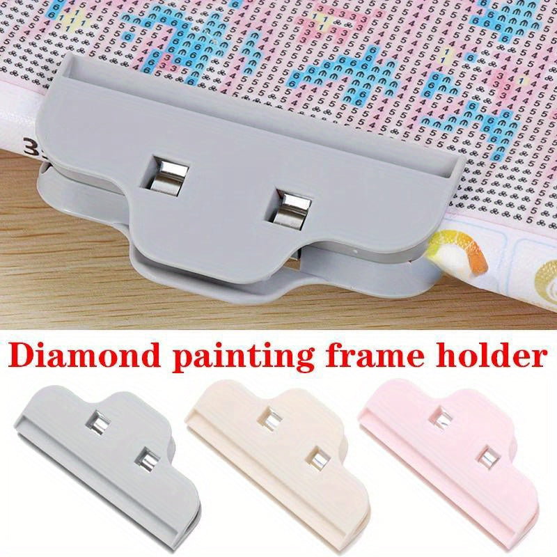 6 Pieces DIY Diamond Painting and Craft Clips for Cross-Stitch Embroidery and Food Storage