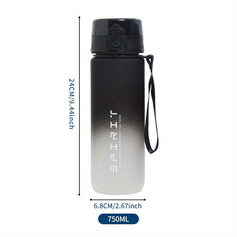 Large Capacity Frosted Sports Water Bottle Leak Proof BPA Free Easy to Carry