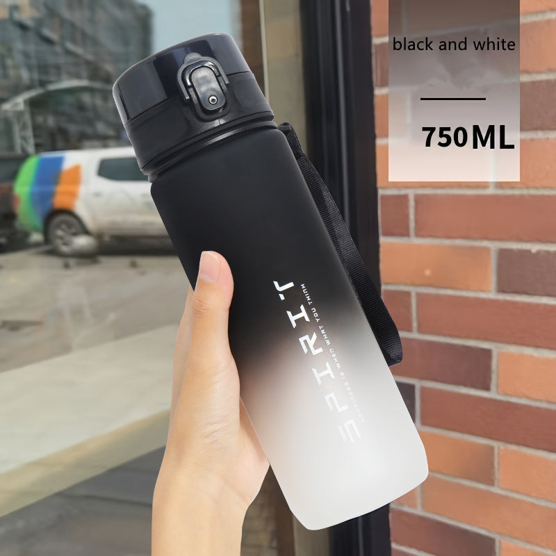 Large Capacity Frosted Sports Water Bottle Leak Proof BPA Free Easy to Carry