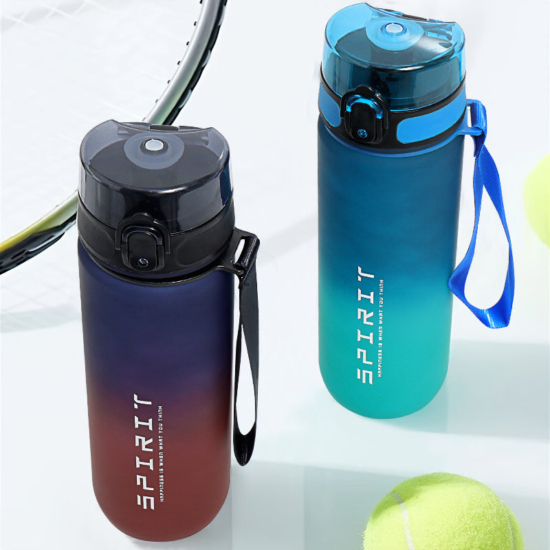 Large Capacity Frosted Sports Water Bottle Leak Proof BPA Free Easy to Carry