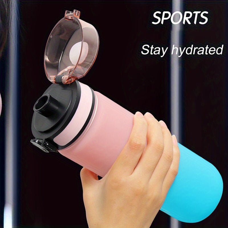 Large Capacity Frosted Sports Water Bottle Leak Proof BPA Free Easy to Carry