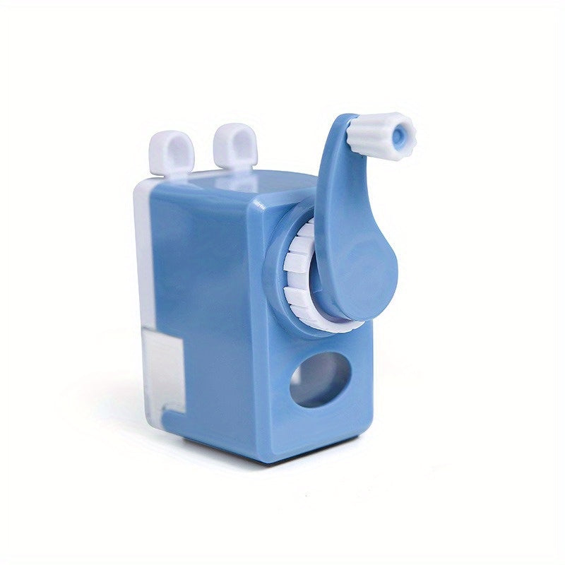 Hand-Cranked Pencil Sharpener with Lead Insertion for Office and Gifts