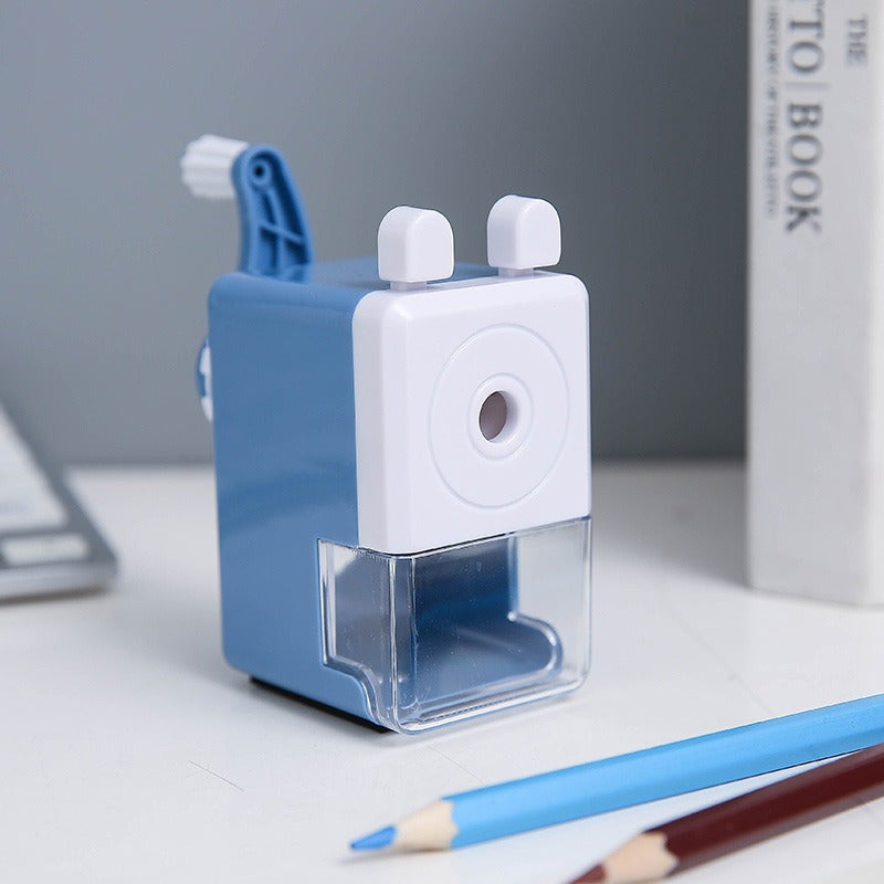 Hand-Cranked Pencil Sharpener with Lead Insertion for Office and Gifts