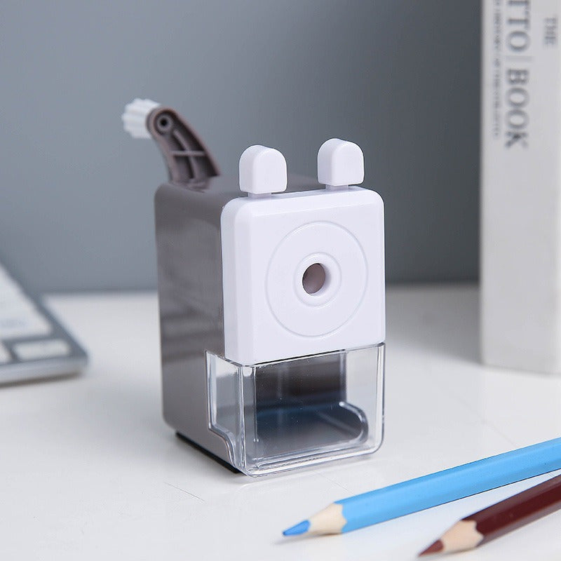 Hand-Cranked Pencil Sharpener with Lead Insertion for Office and Gifts