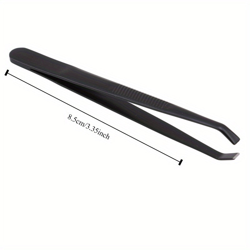 Women's Stainless Steel Slant Tip Eyebrow Tweezers for Hair Removal