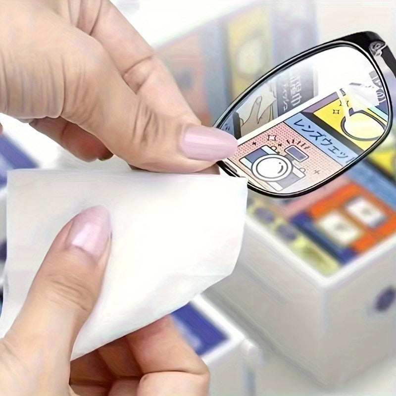 Disposable Cleaning Wipes for Lenses Screens Jewelry and Phones Anti-Fog 100 Pack