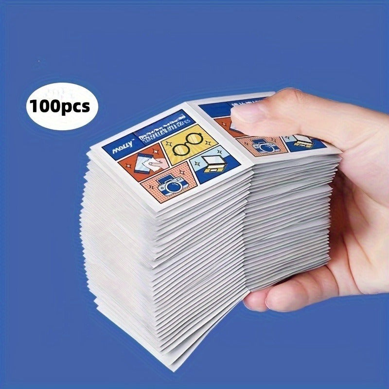 Одноразовые салфетки для очистки линз, экранов, украшений и телефонов, против запотевания, 100 штук