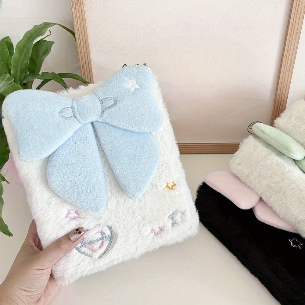 Children's Photo Album with Star Clips and Bow Tie Design for Memories and Party Favors